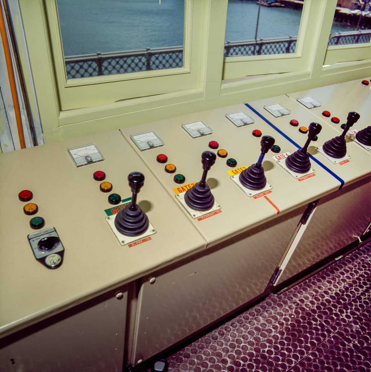 102168 New Glebe Island Bridge Control Cabin Panel 1983